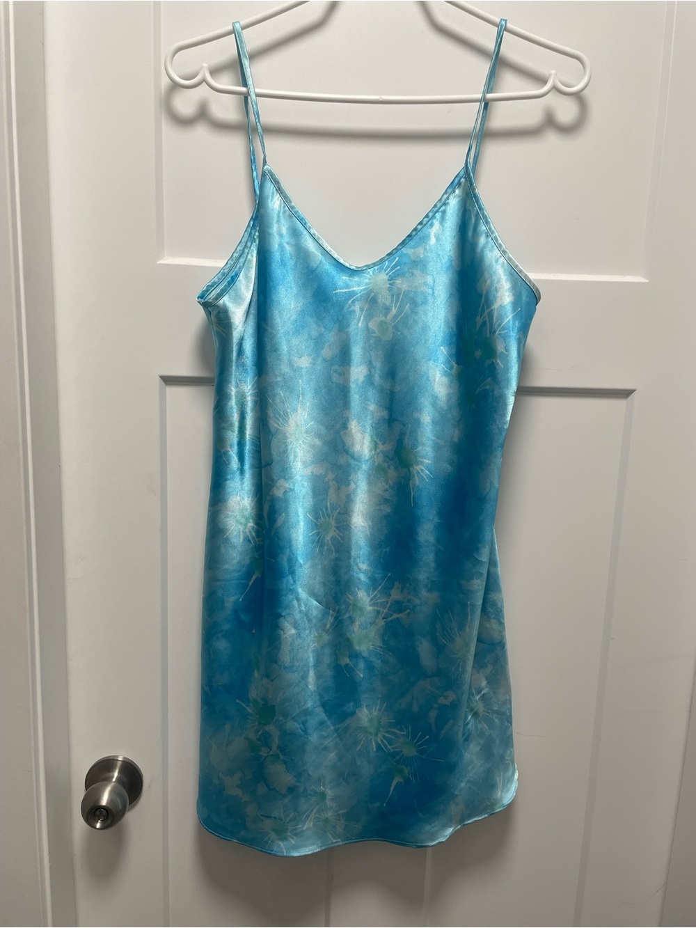 Vintage Blue Slip Dress Lingerie